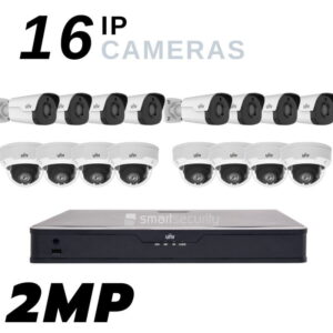 16 Full HD IP Camera Security System with POE NVR and 2TB Storage